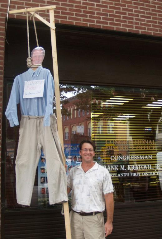 Rep. Kratovil hung in effigy by health care protester