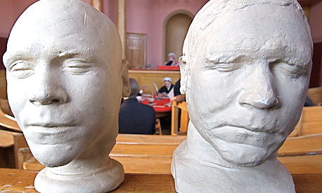 The life and death masks of Burke and Hare. Photograph: Paul Kelbie/Observer